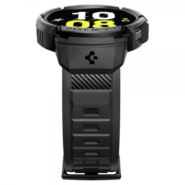 Spigen Samsung Galaxy Watch 6 40mm Suojakuori ja ranneke Rugged Armor Pro Musta