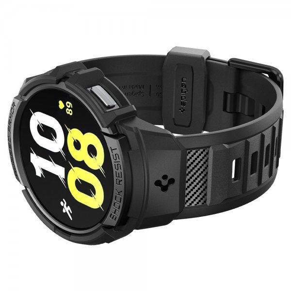 Spigen Samsung Galaxy Watch 6 44mm Kuori ja ranneke Rugged Armor Pro Musta