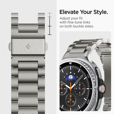 Spigen Samsung Galaxy Watch 8/9 40/44mm/Classic 46mm Ranneke Modern Fit Titaani Natural Titanium