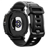 Spigen Samsung Galaxy Watch 8 40mm Ranneke ja Suojakuori Rugged Armor Pro Matte Black