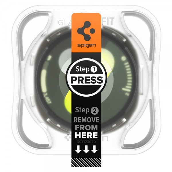 Spigen Samsung Galaxy Watch 8 44mm näytönsuoja GLAS.tR EZ Fit 2-pakkaus
