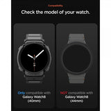 Spigen Samsung Galaxy Watch 8 44mm ranneke ja suojakotelo Rugged Armor Pro Matte Black