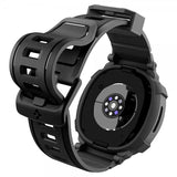 Spigen Samsung Galaxy Watch 8 44mm ranneke ja suojakotelo Rugged Armor Pro Matte Black