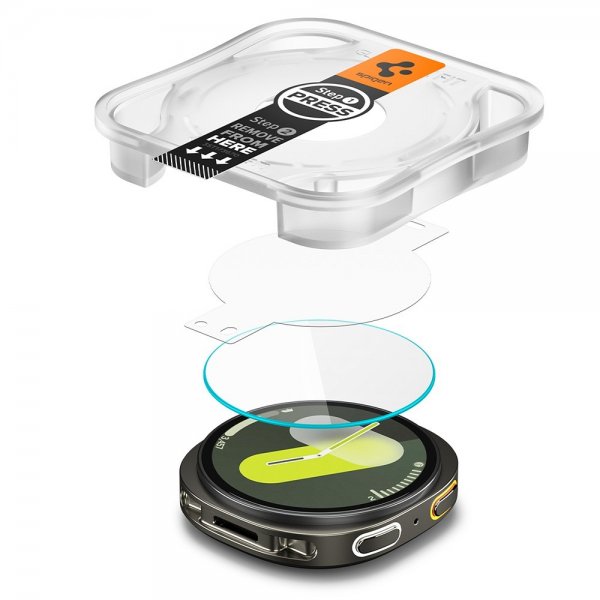 Spigen Samsung Galaxy Watch 8 40mm Näytönsuoja GLAS.tR EZ Fit 2-pakkaus