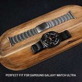 Kiinteä Samsung Galaxy Watch Ultra -ranneke titaaniranneke, musta