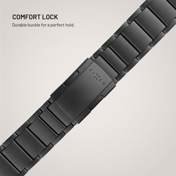 Kiinteä Samsung Galaxy Watch Ultra -ranneke titaaniranneke, musta