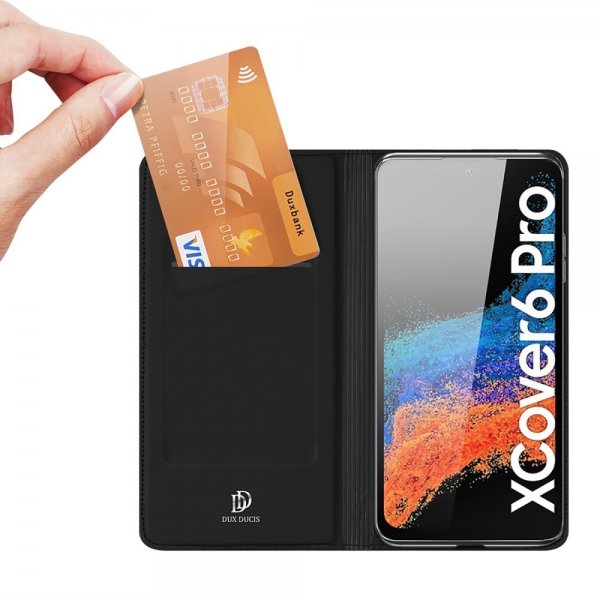Dux Ducis Samsung Galaxy Xcover 6 Pro Kotelo Skin Pro Series Musta