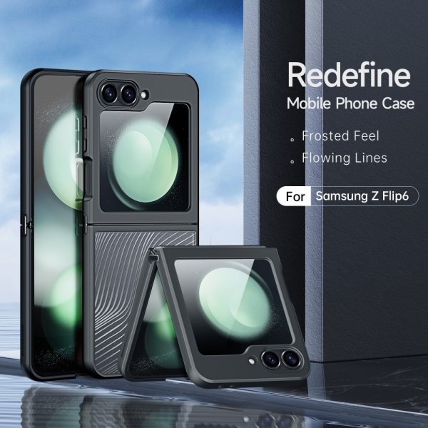 Dux Ducis Samsung Galaxy Z Flip 6/Flip 7 FE Aimo Series -kuori, musta