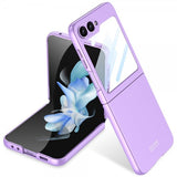 GKK Samsung Galaxy Z Flip 6/Flip 7 FE Kuoret lasisuojalla violetti