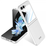 GKK Samsung Galaxy Z Flip 6/Flip 7 FE -suojakuori lasisuojalla, hopea