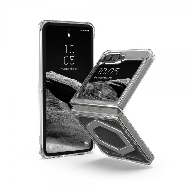 Urban Armor Gear (UAG) Samsung Galaxy Z Flip 6/Flip 7 FE Kuori Plyo Pro MagSafe Ice/Silver