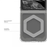 Urban Armor Gear (UAG) Samsung Galaxy Z Flip 6/Flip 7 FE Kuori Plyo Pro MagSafe Ice/Silver