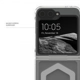 Urban Armor Gear (UAG) Samsung Galaxy Z Flip 6/Flip 7 FE Kuori Plyo Pro MagSafe Ice/Silver