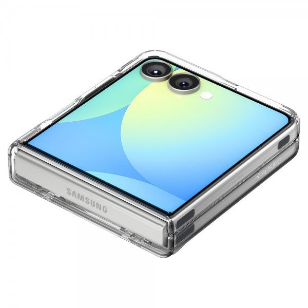 Spigen Samsung Galaxy Z Flip 7 Kuori Ultra Hybrid Pro MagFit Kirkas Valkoinen
