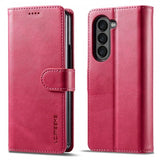 Lc.Imeeke Samsung Galaxy Z Fold 5 Kotelo Korttipaikalla Magenta