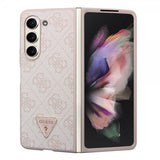 Guess Samsung Galaxy Z Fold 5 -kuoret 4G Metal Triangle Strass Pink