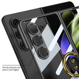 GKK Samsung Galaxy Z Fold 5 -kuori, sormuspidike, vihreä