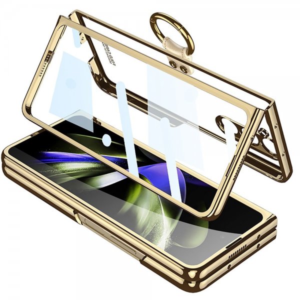 GKK Samsung Galaxy Z Fold 5 -kuori, sormirengas, läpinäkyvä
