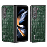 ABEEL Samsung Galaxy Z Fold 5 Kuori Krokotiilikuosi Vihreä