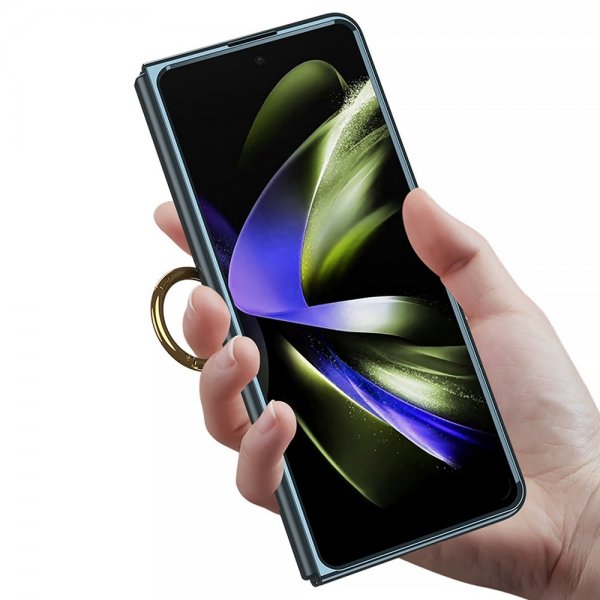 GKK Samsung Galaxy Z Fold 5 -kuori sormipidikkeellä, hopea
