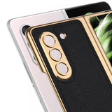 GKK Samsung Galaxy Z Fold 5 -kuori pinnoitetulla reunalla, vihreä
