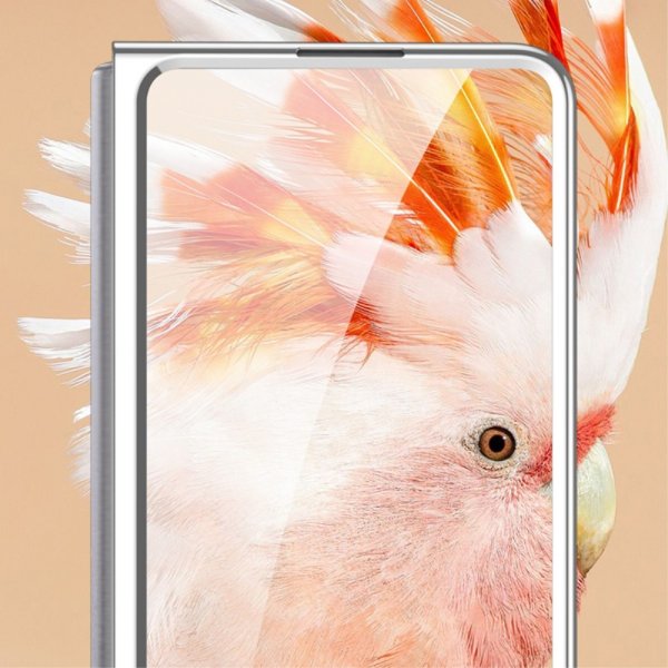 GKK Samsung Galaxy Z Fold 5 -kuori, Stripe, harmaa