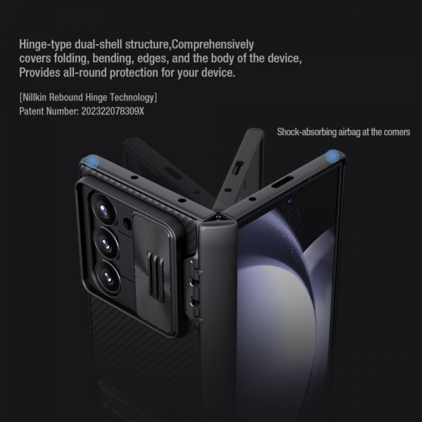 Nillkin Samsung Galaxy Z Fold 6 Suojakuori CamShield Fold Sininen