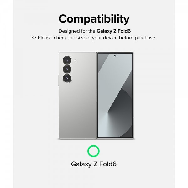 Ringke Samsung Galaxy Z Fold 6 Näytönsuoja Suojalasi 2 kpl:n pakkaus