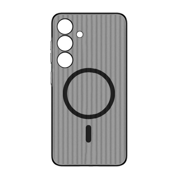 Samsung Galaxy S24 Plus Kuori Aallotettu MagSafe Musta