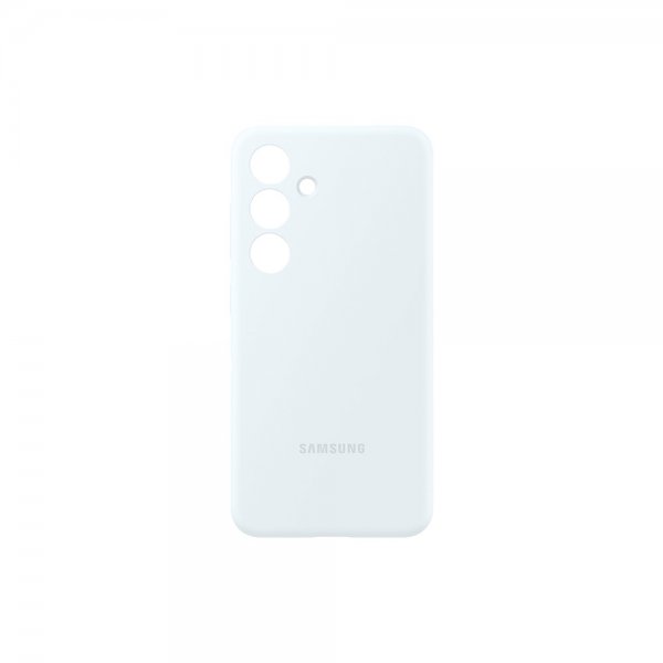 Samsung alkuperäinen Galaxy S24 Plus -silikonikuori, valkoinen