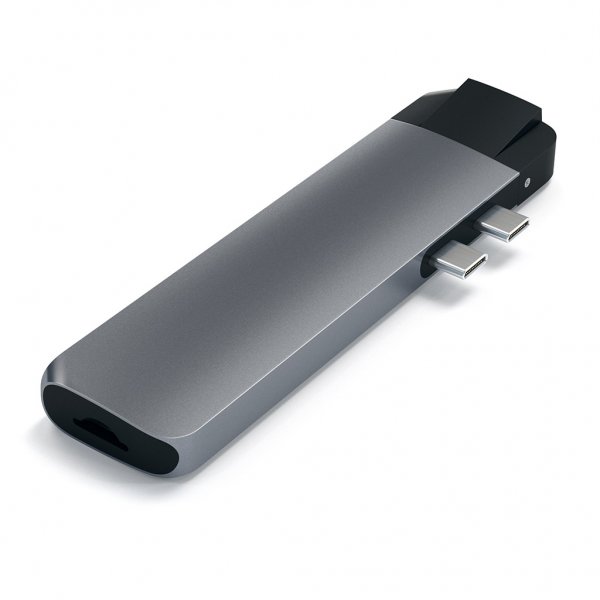 Satechi USB-C Pro Hub 4K HDMI:llä ja Ethernetillä, tähtiharmaa