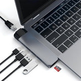 Satechi USB-C Pro Hub 4K HDMI:llä ja Ethernetillä, tähtiharmaa
