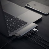 Satechi USB-C Pro Hub 4K HDMI:llä ja Ethernetillä, tähtiharmaa
