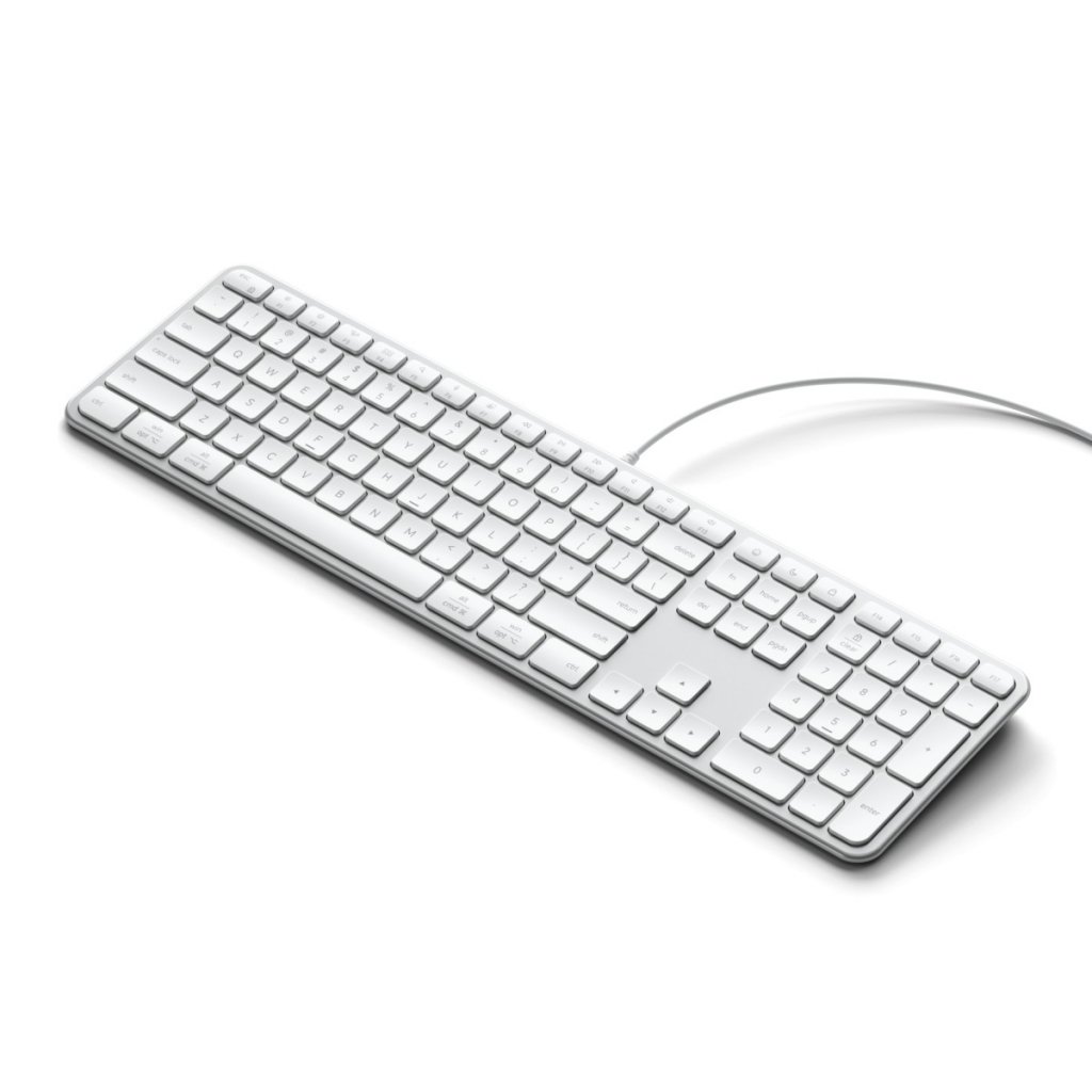 Satechi Langallinen Näppäimistöt Slim LX3 USB-C/USB-A Hopea