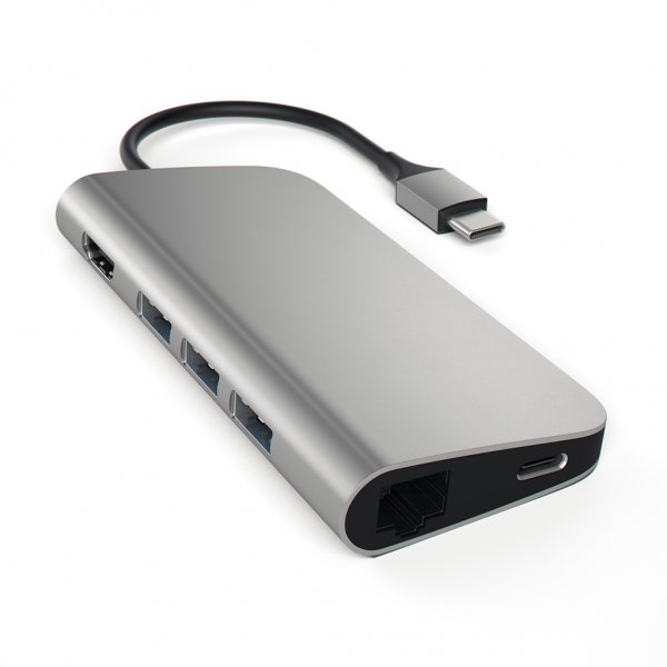 Satechi USB-C Multi-Port-adapteri 4K Space Grey