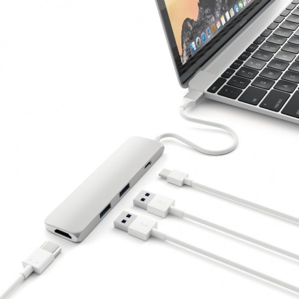 Satechi Slim USB-C MultiPort -adapteri 4K Kulta