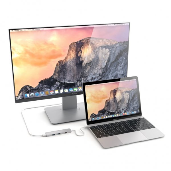Satechi Type-C Slim Multi-port -sovitin 4K hopea