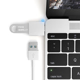 Satechi USB-C–USB-A 3.0 -adapteri avaruudenharmaa