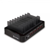 ALOGIC 8-porttinen USB-lataustelakka Musta