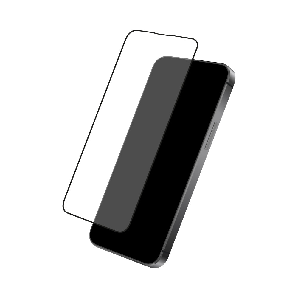 MobileFriend iPhone 16 Pro Skärmskydd Svart ram