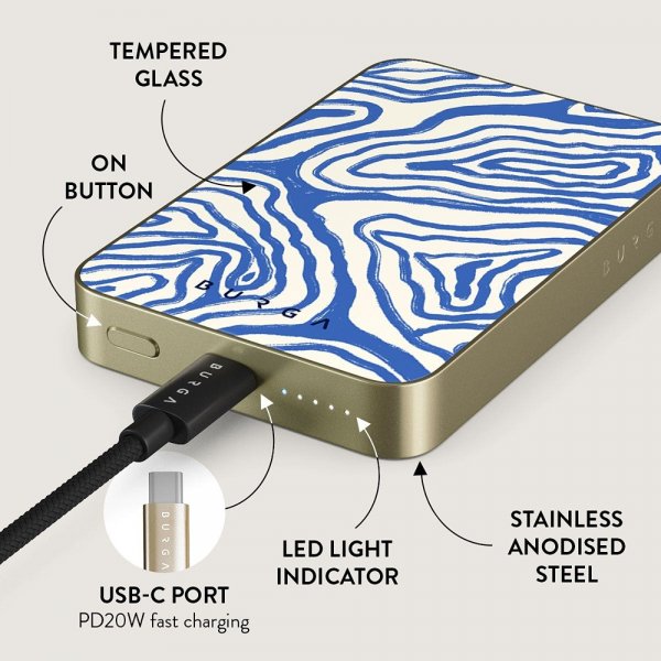 Burga Powerbank MagSafe 5000 mAh Seven Seas Kulta