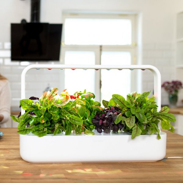 Click and Grow Smart Garden 9 -aloituspakkaus, valkoinen