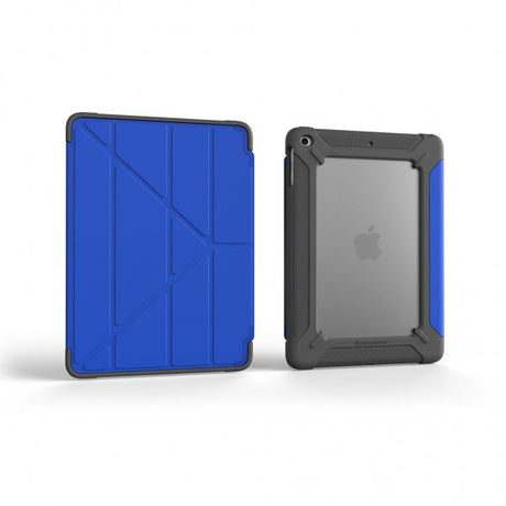 Pipetto iPad 9.7 (5./6. sukupolvi) Origami Shield -suojakotelo, sininen