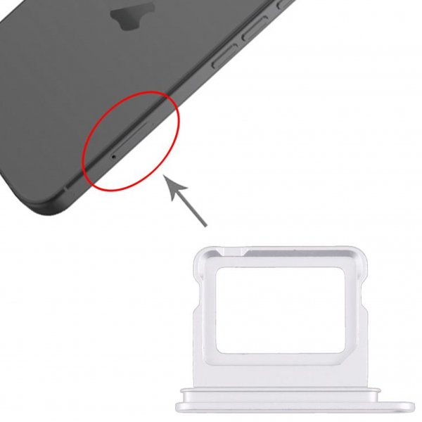 SIM-korttipidike iPhone 17:lle - Valkoinen