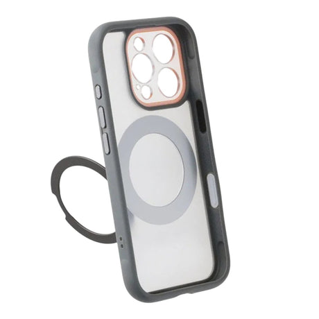 iPhone 16 Pro Kuori Käännettävä teline MagSafe Harmaa