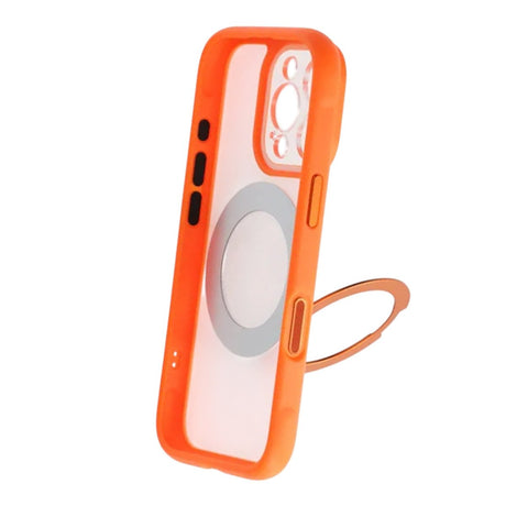 iPhone 16 Pro Max Kuori, kääntyvä teline, MagSafe, Oranssi