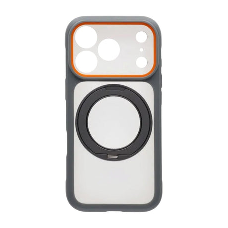 iPhone 17 Pro Kuori pyörivällä jalustalla MagSafe Harmaa