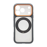 iPhone 17 Pro Max Kuori pyörivällä jalustalla MagSafe Harmaa