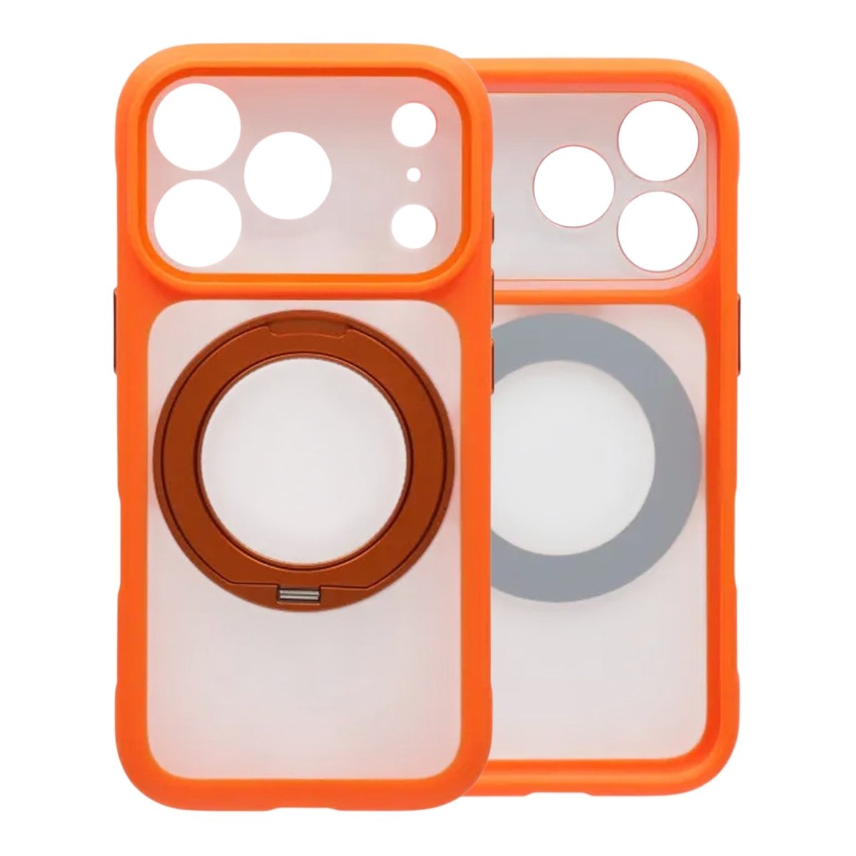 iPhone 17 Pro Max Kuori pyörivällä jalustalla MagSafe Oranssi