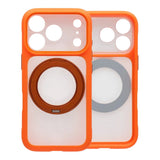 iPhone 17 Pro Max Kuori pyörivällä jalustalla MagSafe Oranssi